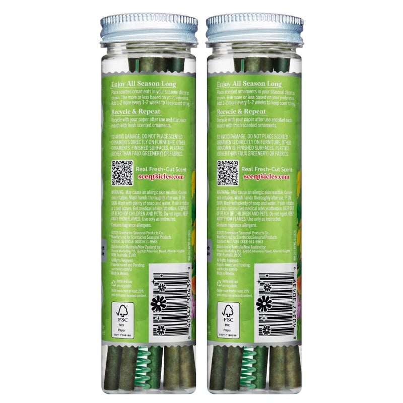 Scentsicles Berry Vines & Wildflowers Scented Sticks with 2 Scenter Stakes - 2 Bottles (12 Sticks Total) - Image 2